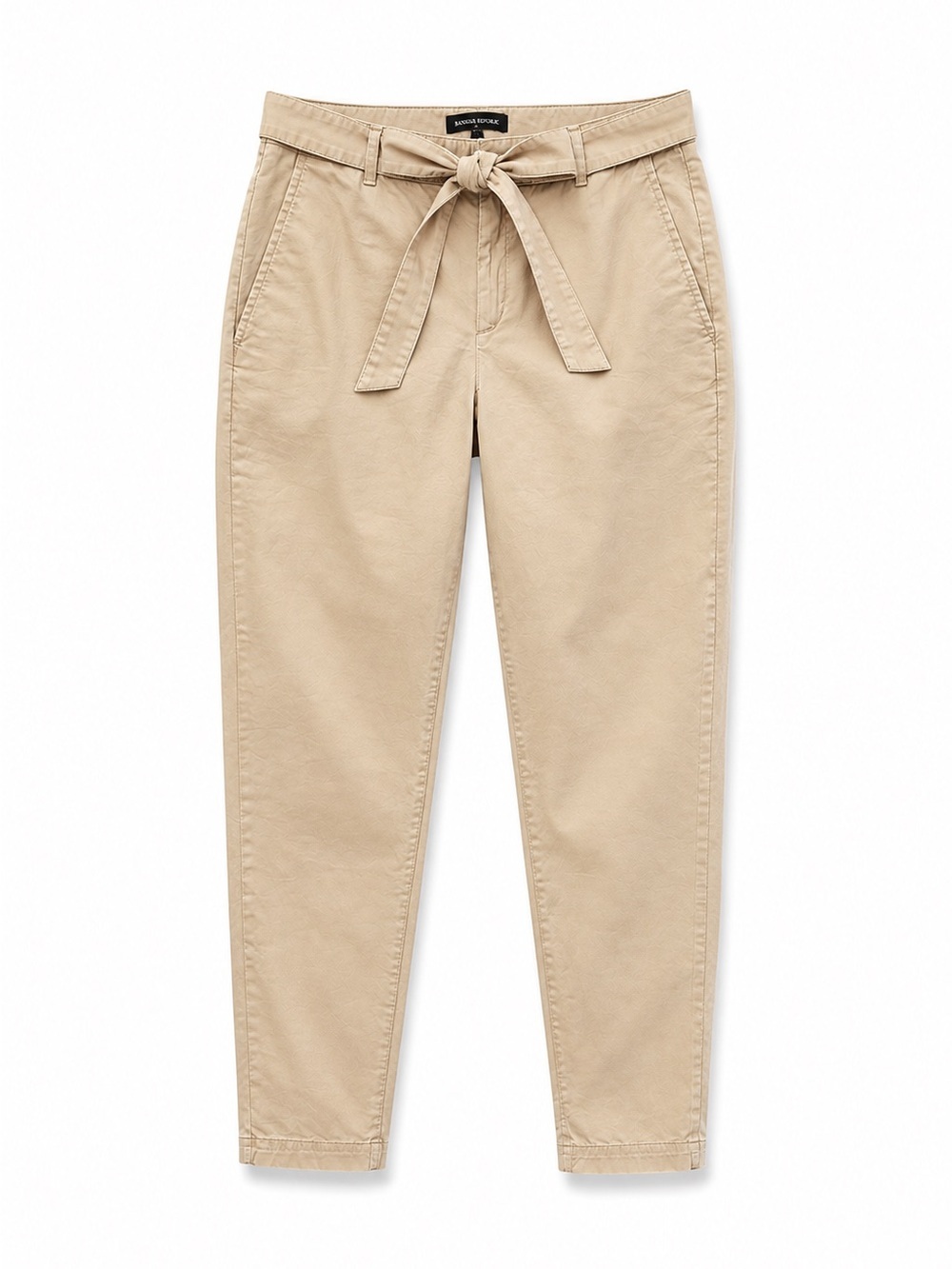 Banana Republic Factory Belted Khaki Chino Pants Tapered Size 4